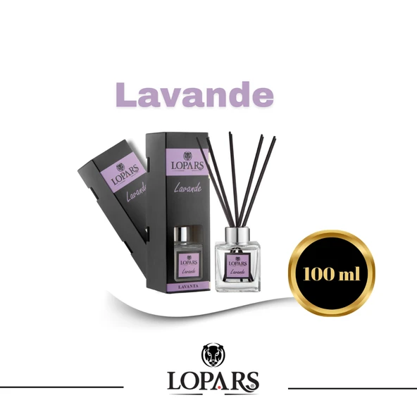 Lopars Lavanta (Lavender) 5 Bambu Çubuklu Oda (oda parfümü) Kokusu 100 ml - 3