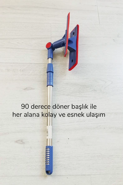 Çok Amaçlı Pratik Cam Temizleyici Kıl Tüy Toplayıcı Halı Kanepe Koltuk Temizleyici Döner Başlıklı - Resim 5