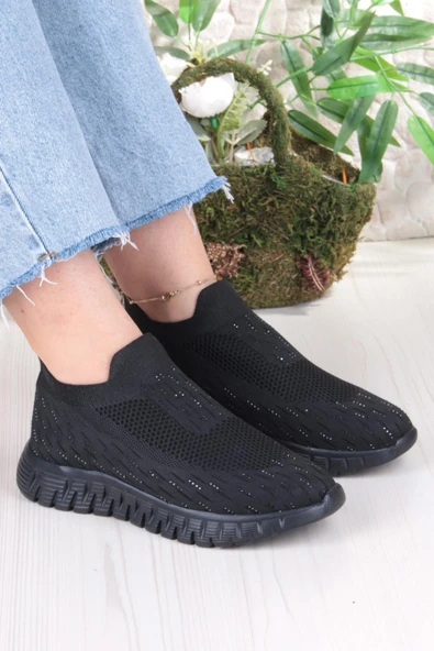 Fort 5060 Divamod Hafif Rahat Taş Detaylı Fileli Kadın Ayakkabı ürün görseli