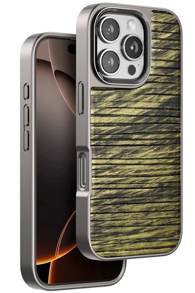 Venco iPhone 16 Pro Wave Kapak - Koyu Kahve ürün görseli 1