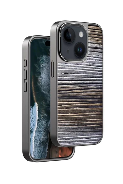 Venco iPhone 15 Wave Kapak - Sarı ürün görseli 1