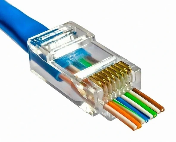 YENİ NESİL RJ45 CAT5/CAT6 8P/8C AÇIK UÇLU SOKET (100LÜK PAKET) (5047) ürün görseli 1
