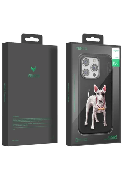 Venco iPhone 14 Pro Max Perma Desenli Kapak - Kahverengi - Resim 5