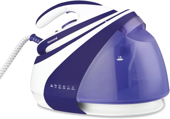 Homend Jetsteam 1165H Buhar Kazanlı Ütü Mor Beyaz ürün görseli