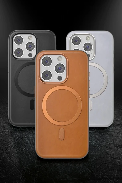 Venco iPhone 15 Pro Max Puskas Magsafe Kapak - Siyah - Resim 3