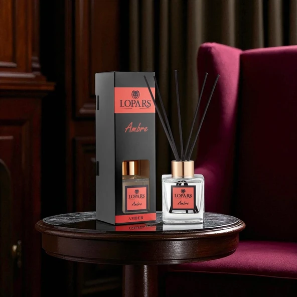 Lopars Ambre (Amber) 5 Bambu Çubuklu Oda (oda parfümü) Kokusu 100 ml - 6