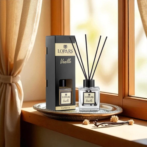 Lopars Vanille (Vanilya) 5 Bambu Çubuklu Oda (oda parfümü) Kokusu 100 ml - 3
