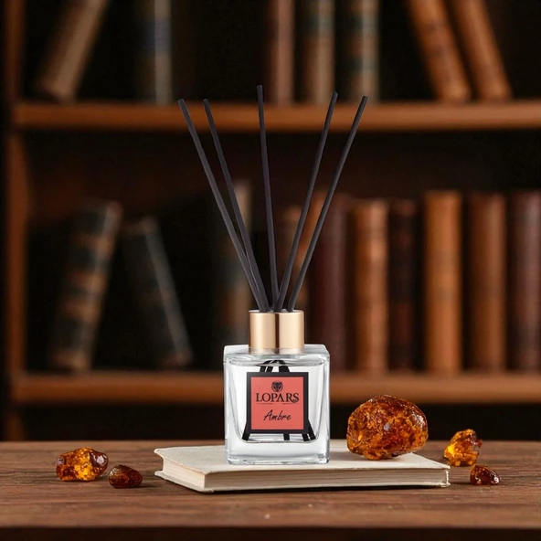 Lopars Ambre (Amber) 5 Bambu Çubuklu Oda (oda parfümü) Kokusu 100 ml - 7