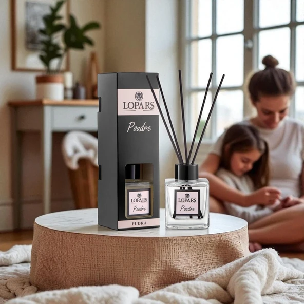 Lopars Poudre (Pudra) 5 Bambu Çubuklu Oda (oda parfümü) Kokusu 100 ml - 6