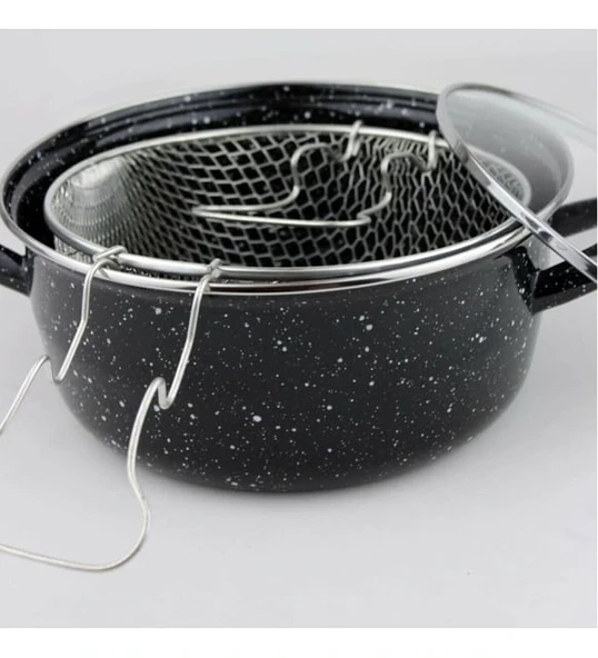 ESSAN SİYAH CAM KAPAK FRİTÖZ AZAK (5047) - Resim 2