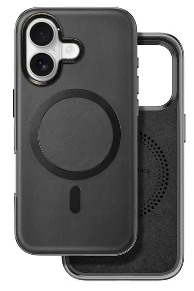 Venco iPhone 16 Puskas Magsafe Kapak - Siyah ürün görseli 1