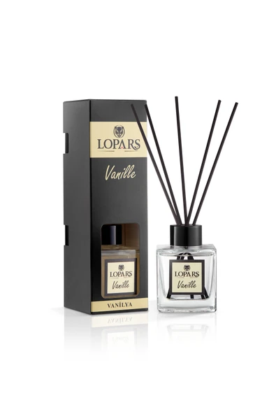 Lopars Vanille (Vanilya) 5 Bambu Çubuklu Oda (oda parfümü) Kokusu 100 ml