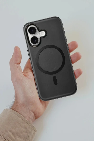 Venco iPhone 16 Puskas Magsafe Kapak - Titan Gri - Resim 2