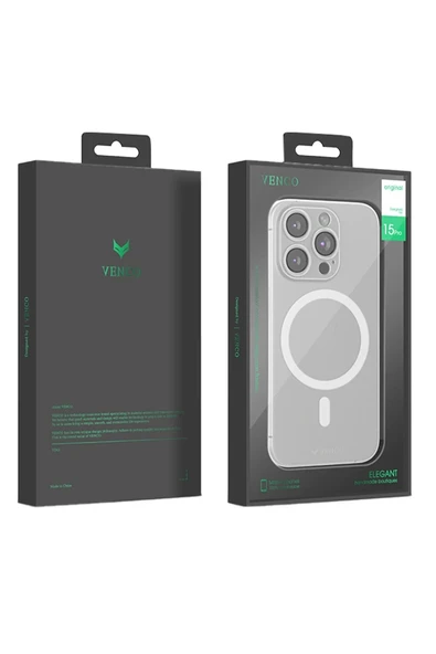 Venco iPhone 16 Pro Max Sense Magsafe Kapak - Şeffaf - Resim 3