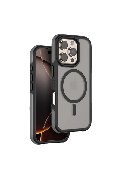 Venco iPhone 16 Pro Orbit Magsafe Kapak - Siyah ürün görseli 1