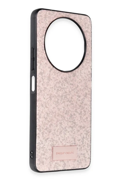 Onegif Xiaomi Redmi A3 4G Bright Simli Kapak - Pembe - Resim 2