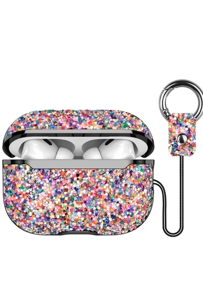 Onegif Airpods 2 (2.nesil) Bright Simli Airpods Kapak - Gold ürün görseli 1