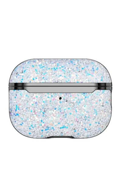 Onegif Airpods 2 (2.nesil) Bright Simli Airpods Kapak - Gümüş - Resim 2