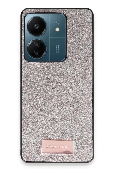 Onegif Xiaomi Redmi 13C Bright Simli Kapak - Gold ürün görseli 1