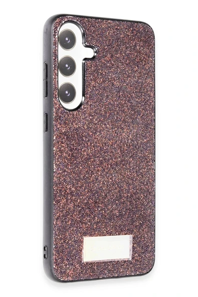 Onegif Samsung Galaxy S24 Bright Simli Kapak - Derin Mor - Resim 2