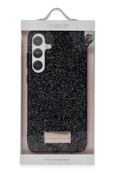 Onegif Samsung Galaxy A14 4G Bright Simli Kapak - Derin Mor - Resim 3