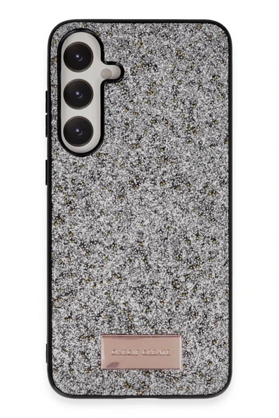 Onegif Samsung Galaxy A25 5G Bright Simli Kapak - Gümüş ürün görseli 1