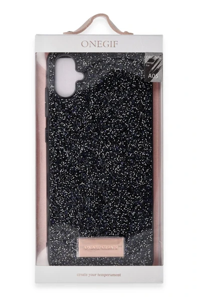 Onegif Samsung Galaxy A05 Bright Simli Kapak - Derin Mor - Resim 3