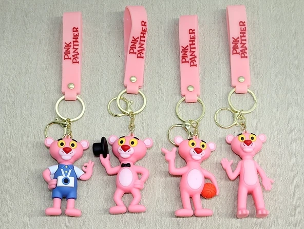 Pembe Panter Silikon Anahtarlık Alk4271 ürün görseli