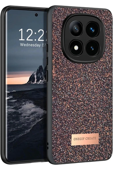 Onegif Xiaomi Redmi Note 14 Pro 4G Bright Simli Kapak - Derin Mor ürün görseli 1