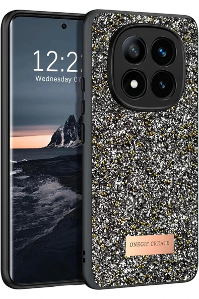 Onegif Xiaomi Redmi Note 14 Pro 4G Bright Simli Kapak - Gümüş ürün görseli 1