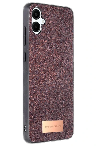 Onegif Samsung Galaxy A06 Bright Simli Kapak - Derin Mor ürün görseli 1