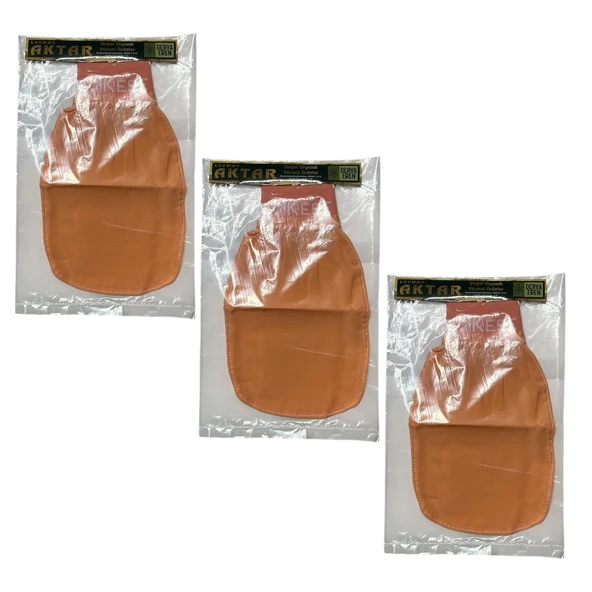 İpek Kese (El geçmeli) Vücut İçin Saf ipek (16 * 26cm),3 Adet, Derya Eren ürün görseli 1