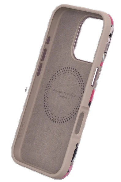 Onegif iPhone 14 Pro Flower Series Magsafe Kapak - Siyah - Resim 2