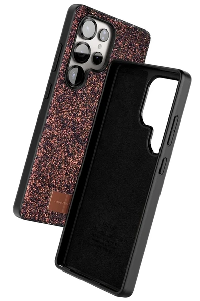 Onegif Samsung Galaxy S25 Ultra Bright Simli Kapak - Derin Mor - Resim 2