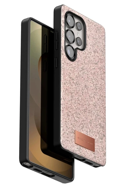 Onegif Samsung Galaxy S25 Ultra Bright Simli Kapak - Pembe ürün görseli 1