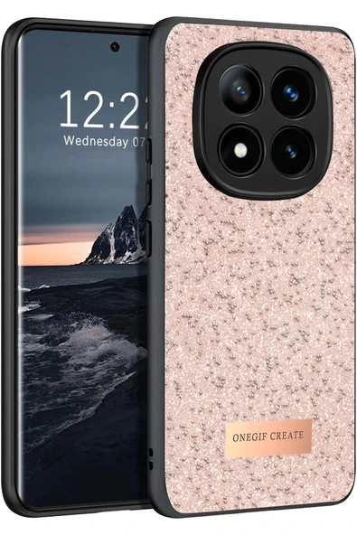 Onegif Xiaomi Redmi Note 14 Pro 4G Bright Simli Kapak - Pembe ürün görseli 1