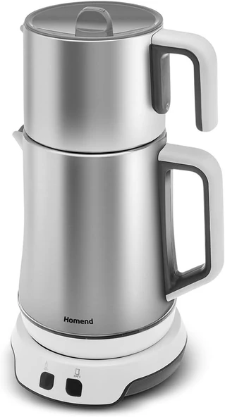 Homend Royaltea Elegant 1775H Konuşan Çay Makinesi Inox Beyaz - Resim 2