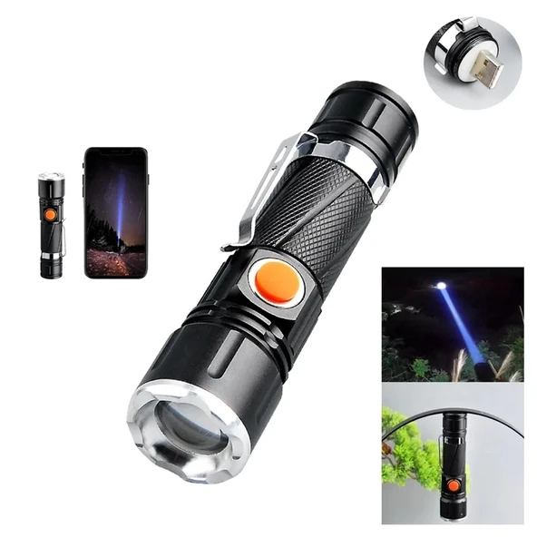 P50 Led Şarjlı Mıknatıslı Usb El Feneri  Wt-622 - 2