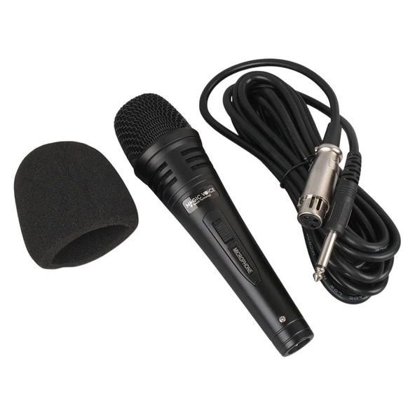 Magicvoice MV-1310 Dinamik Profesyonel Kablolu EL Mikrofonu XLR Girişli Alüminyum (5 Metre Kablolu) - Resim 4