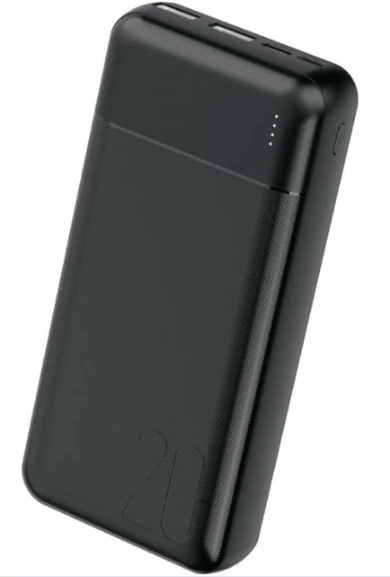 ACL PW-105 2.4A, LED Işıklı Type-C, Mikro Girişli 2xUSB-A Çıkış PowerBank 20.000mAh ürün görseli 1