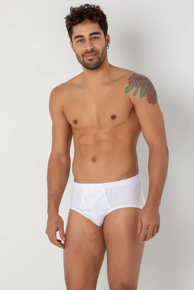 DoReMi %100 Doğal Pamuk Rahat Penye Erkek Klasik Slip Külot - Resim 5