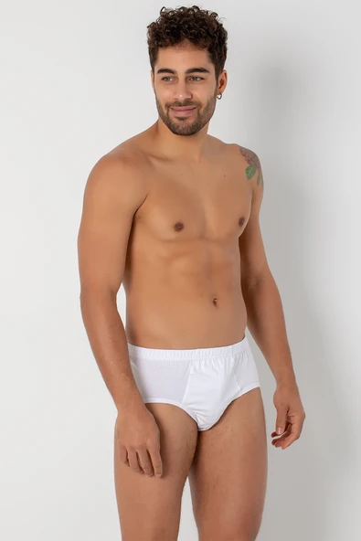 DoReMi %100 Doğal Pamuk Rahat Penye Erkek Klasik Slip Külot - Resim 3