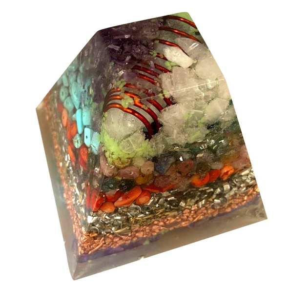 Orgonit Fosforlu Piramit Maya 8cm - Resim 2
