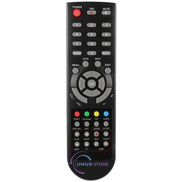 Sunny 14800 HD Uydu Alıcı Kumandası ürün görseli