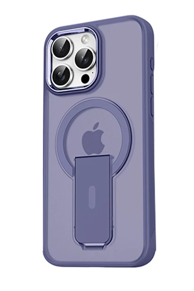 iPhone 14 Pro Tork Magsafe Standlı Kapak - Derin Mor ürün görseli 1
