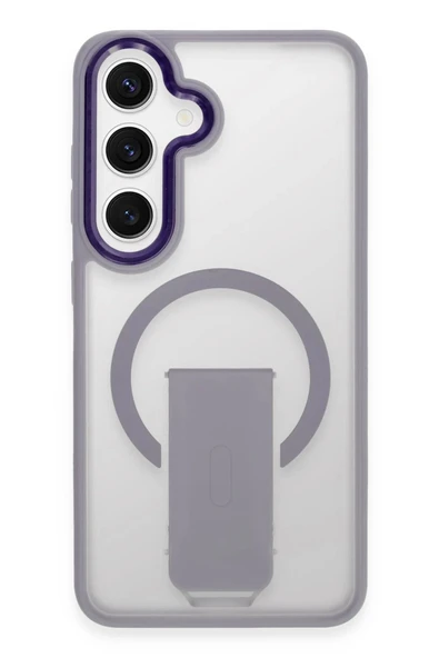 Samsung Galaxy S24 Tork Magsafe Standlı Kapak - Lila ürün görseli 1