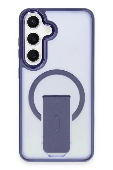 Samsung Galaxy S24 Tork Magsafe Standlı Kapak - Lacivert ürün görseli 1