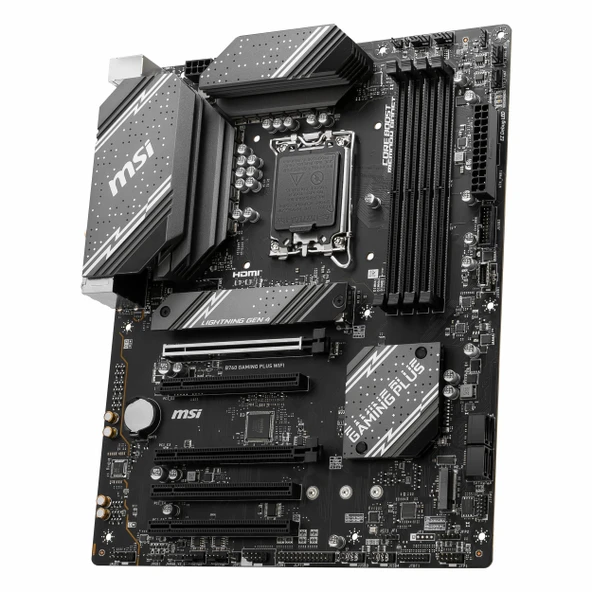 MSI B760 Gaming Plus WiFi DDR5 (6800MHz)OC M.2 HDMI/DP/USB-C PCIe 4.0 1700P ATX Anakart - 3