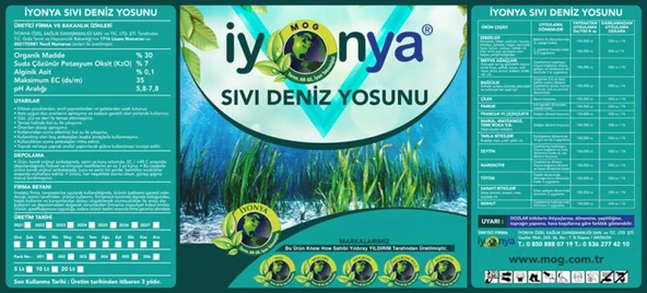 iyonya Sıvı Deniz Yosunu 20 Lt - Resim 2