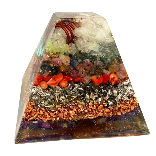 Orgonit Fosforlu Piramit Maya 8cm - Resim 3